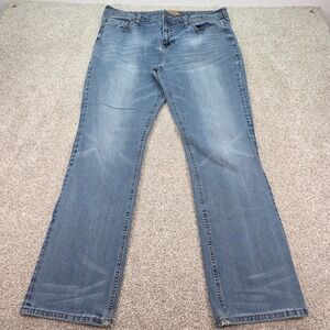 Seven7 Premium Denim Mens Straight Fit Jeans Medium Wash W38 L34 Actual L32